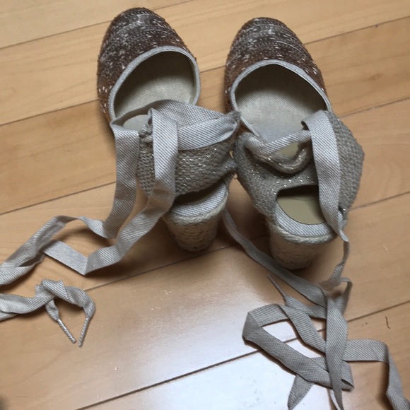 Golden sequins espadrilles - Picture 8 of 8